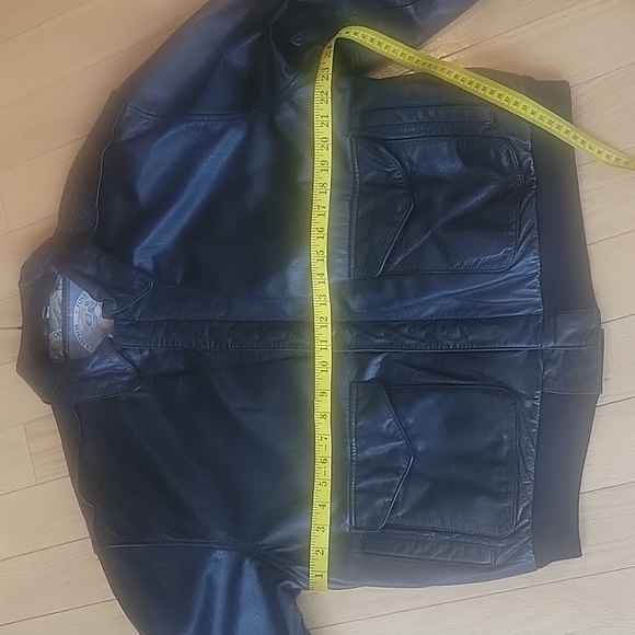 Vintage Durkee's Express Flight Leather Bomber Jacket - Picture 10 of 14